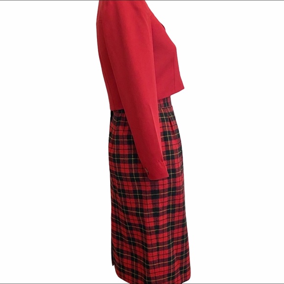 Vintage Cropped Jacket and Wool Skirt Petite Small - Picture 4 of 8